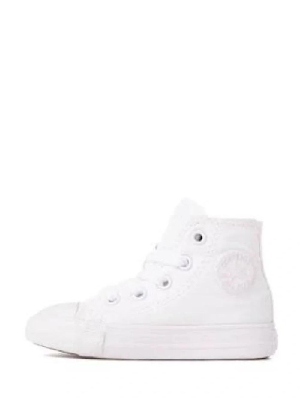 Converse Toddler Boy White High-Top Canvas Sneaker | Size 7 | New